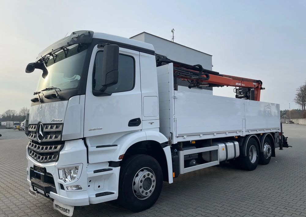 Mercedes-Benz Arocs 2545, HDS ATLAS 186.3 - PILOT - Camião de caixa aberta/ Plataforma, Camião grua: foto 1 Mercedes-Benz Arocs 2545, HDS ATLAS 186.3 - PILOT - Camião de caixa aberta/ Plataforma, Camião grua: foto 1