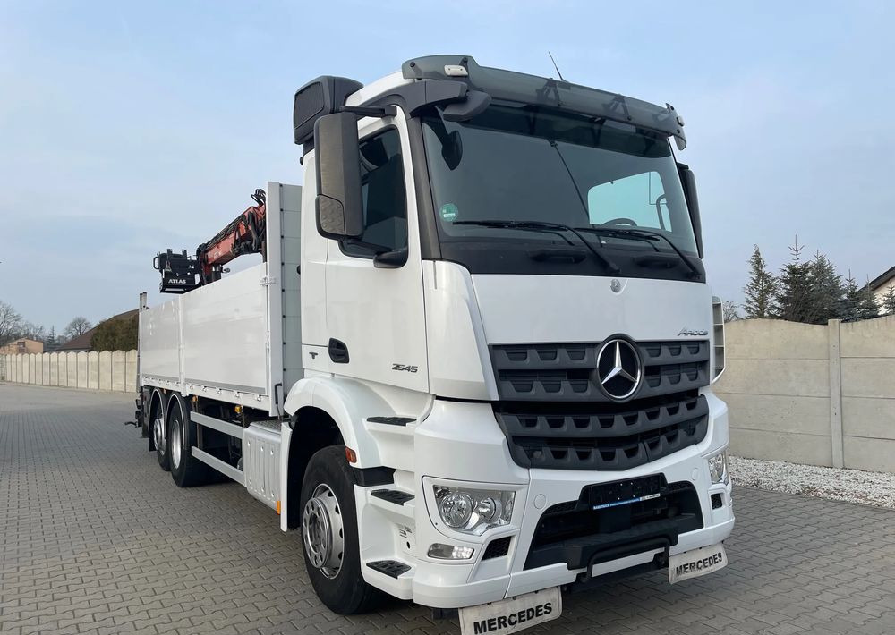 Mercedes-Benz Arocs 2545, HDS ATLAS 186.3 - PILOT - Camião de caixa aberta/ Plataforma, Camião grua: foto 2 Mercedes-Benz Arocs 2545, HDS ATLAS 186.3 - PILOT - Camião de caixa aberta/ Plataforma, Camião grua: foto 2