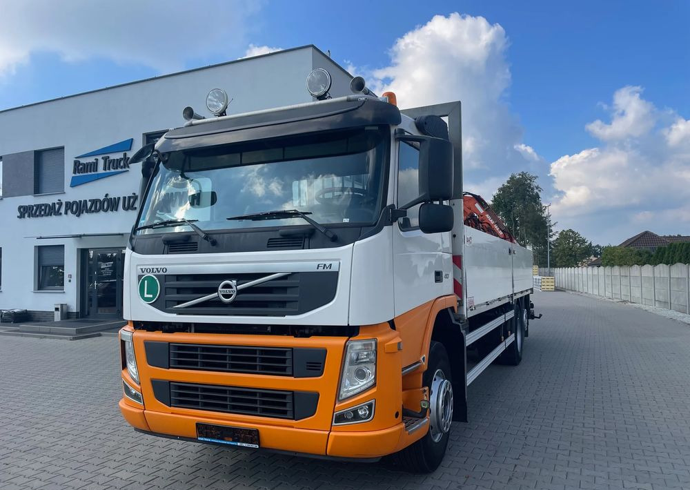 Volvo FM410 EURO 5, HDS ATLAS 165.2E-A2 RADIO STEROWANY, ZABUDOWA 7,1 m! - Camião de caixa aberta/ Plataforma, Camião grua: foto 1 Volvo FM410 EURO 5, HDS ATLAS 165.2E-A2 RADIO STEROWANY, ZABUDOWA 7,1 m! - Camião de caixa aberta/ Plataforma, Camião grua: foto 1