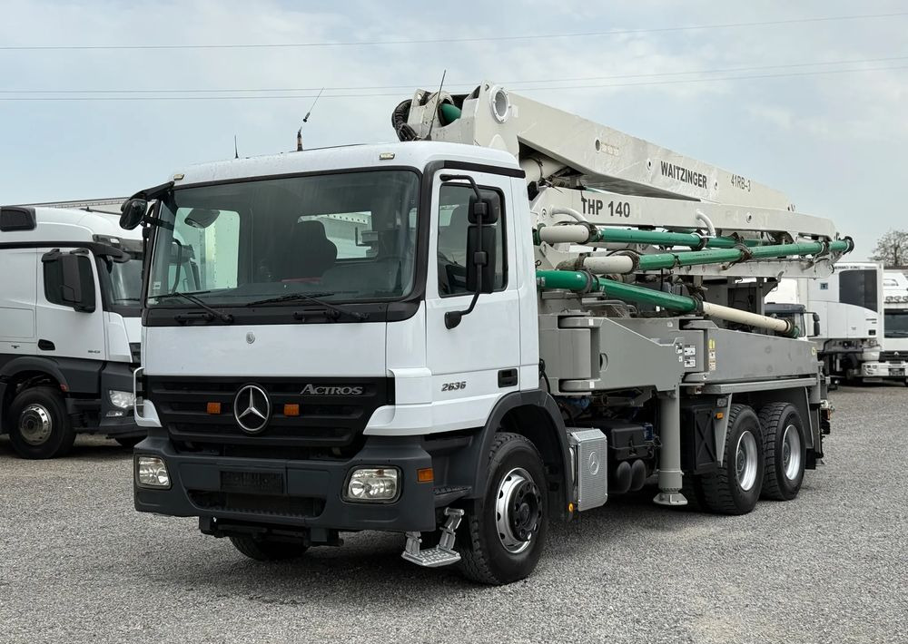 Mercedes-Benz ACTROS 2636 6X4 36 M WAITZINGER - Autobomba de betão: foto 1 Mercedes-Benz ACTROS 2636 6X4 36 M WAITZINGER - Autobomba de betão: foto 1