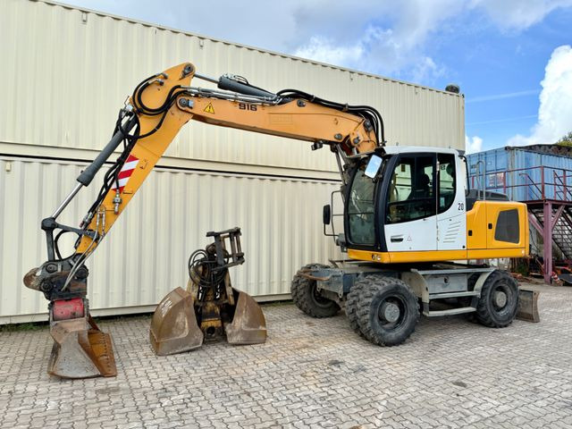 Liebherr A916 / Deutsche Maschine / Löffel + Greifer - Escavadeira de rodas: foto 1 Liebherr A916 / Deutsche Maschine / Löffel + Greifer - Escavadeira de rodas: foto 1