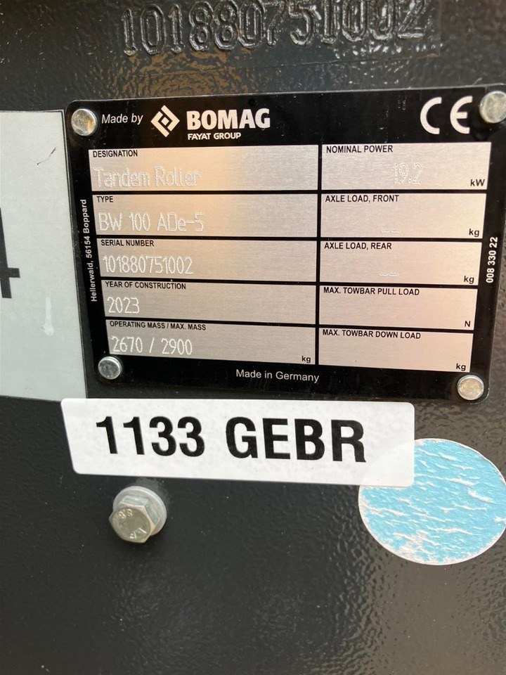Rolo BOMAG DE BW 100 ADe-5: foto 21