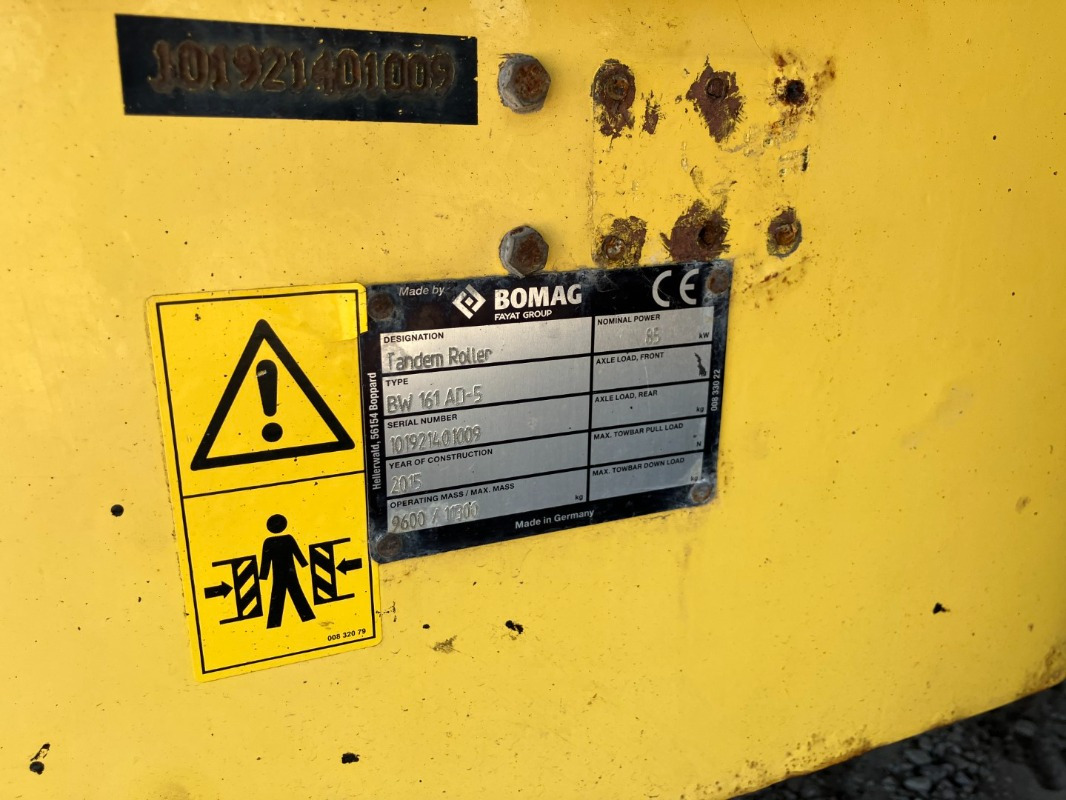 BOMAG DE BW 161 AD-5 Stage IIIb/Tier 4i - Compactador de asfalto: foto 2 BOMAG DE BW 161 AD-5 Stage IIIb/Tier 4i - Compactador de asfalto: foto 2