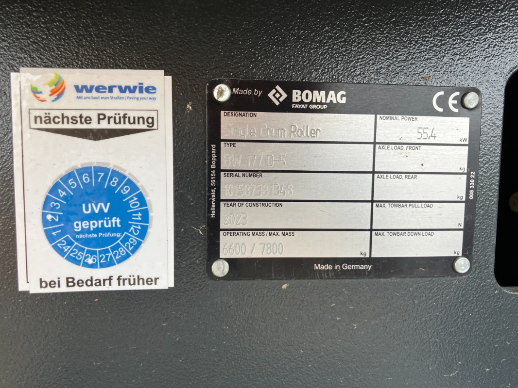 BOMAG DE BW 177 D-5 Stage V/Tier 4f - Rolo: foto 3 BOMAG DE BW 177 D-5 Stage V/Tier 4f - Rolo: foto 3