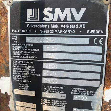 Containertruck SMW 4032 CA Reach Staker - Reachstacker porta contentores: foto 4 Containertruck SMW 4032 CA Reach Staker - Reachstacker porta contentores: foto 4