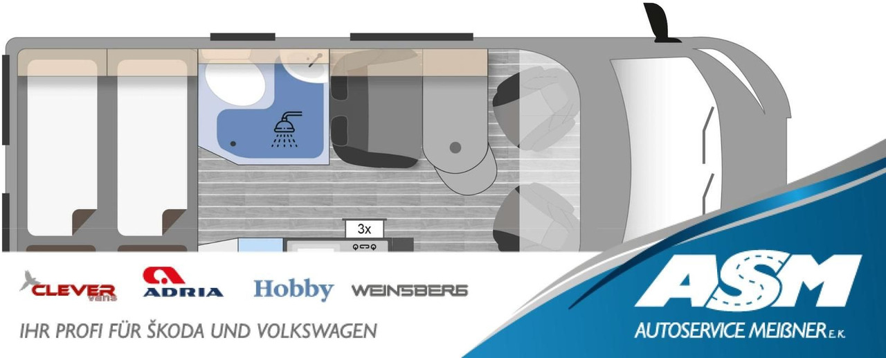 Clever Celebration 600 MJ24*AHK*MARKISE*ACC*R-KAM*RADIO - Campervan: foto 1 Clever Celebration 600 MJ24*AHK*MARKISE*ACC*R-KAM*RADIO - Campervan: foto 1