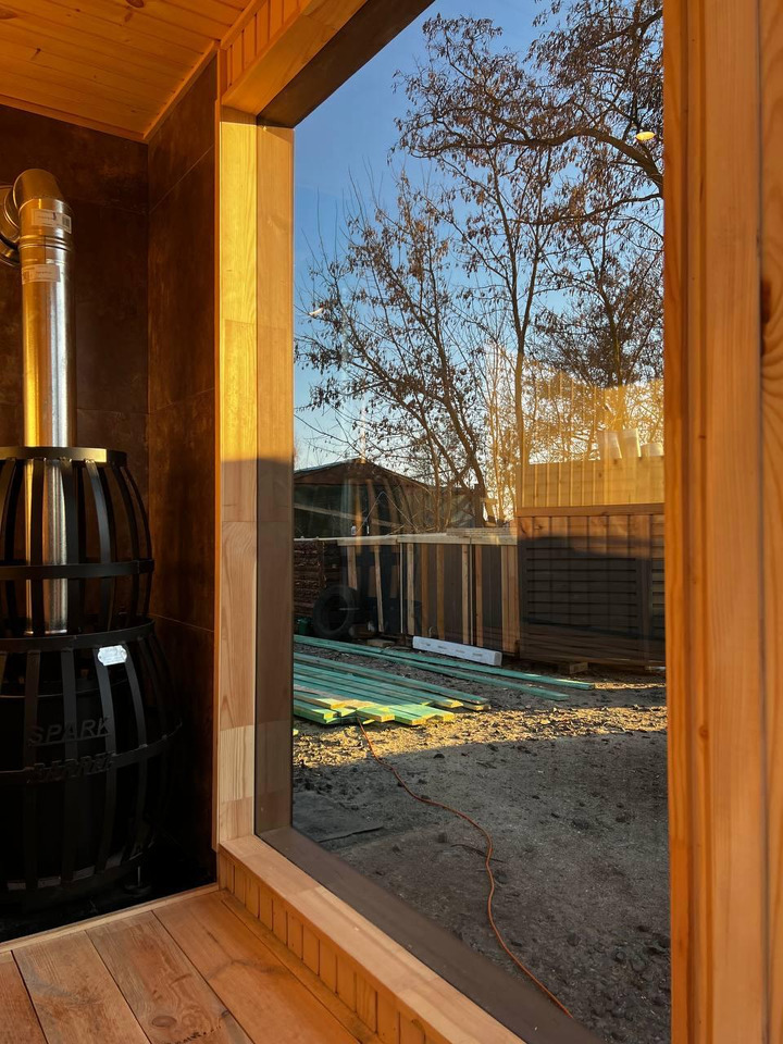 IDEX Sauna 200x220x200 cm – Compact Outdoor or Indoor Sauna Cabin Mobile Sauna - Caixa móvel/ Contentor: foto 2 IDEX Sauna 200x220x200 cm – Compact Outdoor or Indoor Sauna Cabin Mobile Sauna - Caixa móvel/ Contentor: foto 2