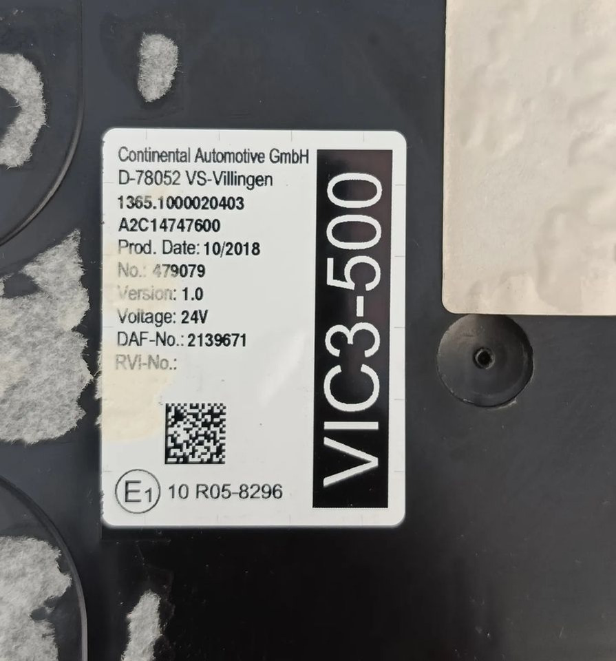 DAF XF 106 EURO 6 MX13 KOMPUTER STEROWNIK MODUŁ VIC3-500 2137691 - Centralina electrónica para Camião: foto 2 DAF XF 106 EURO 6 MX13 KOMPUTER STEROWNIK MODUŁ VIC3-500 2137691 - Centralina electrónica para Camião: foto 2