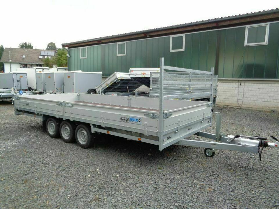 Böckmann Humbaur, Hulco - PKW Anhänger Tridem 3,5 to 5x2,2m - Reboque plataforma/ Caixa aberta: foto 1 Böckmann Humbaur, Hulco - PKW Anhänger Tridem 3,5 to 5x2,2m - Reboque plataforma/ Caixa aberta: foto 1