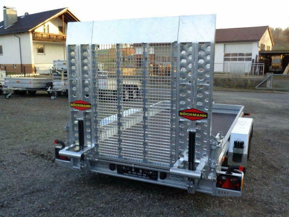 Böckmann, PKW-Anhänger, Baumaschinentransporter, 3,5 to. 100 km/h - Reboque porta máquinas: foto 3 Böckmann, PKW-Anhänger, Baumaschinentransporter, 3,5 to. 100 km/h - Reboque porta máquinas: foto 3