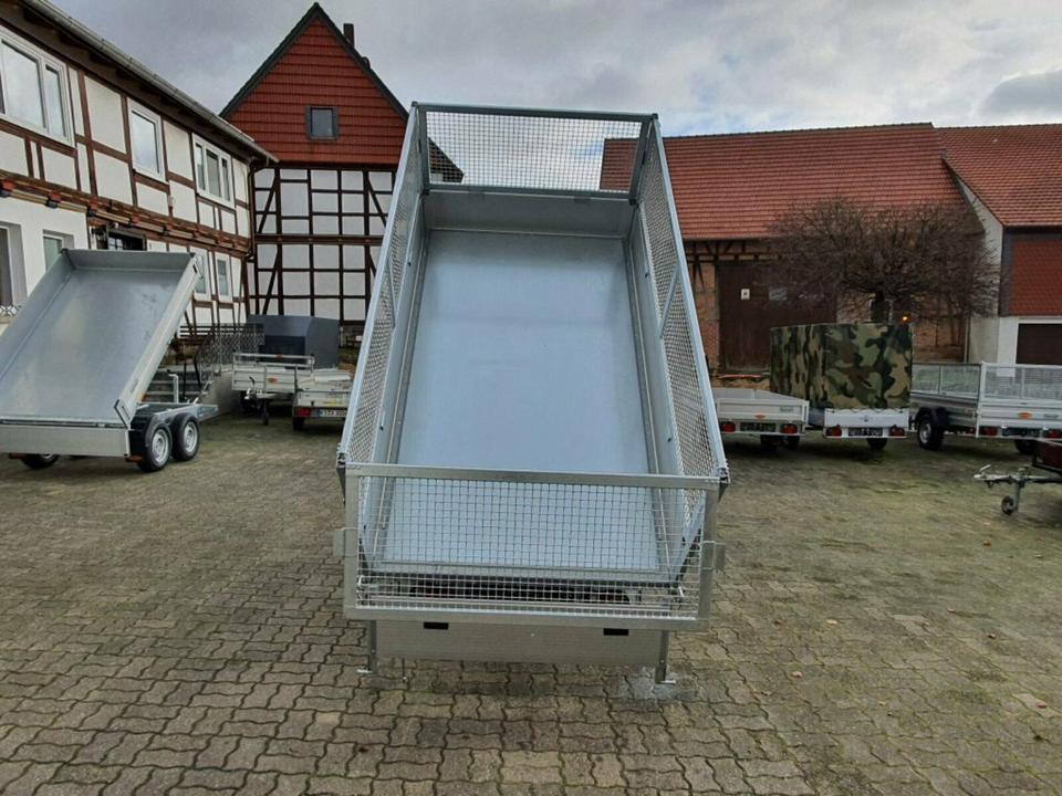 Reboque basculante Böckmann PKW-Anhänger Rückwärtskipper, 1,5to, Gitter: foto 11