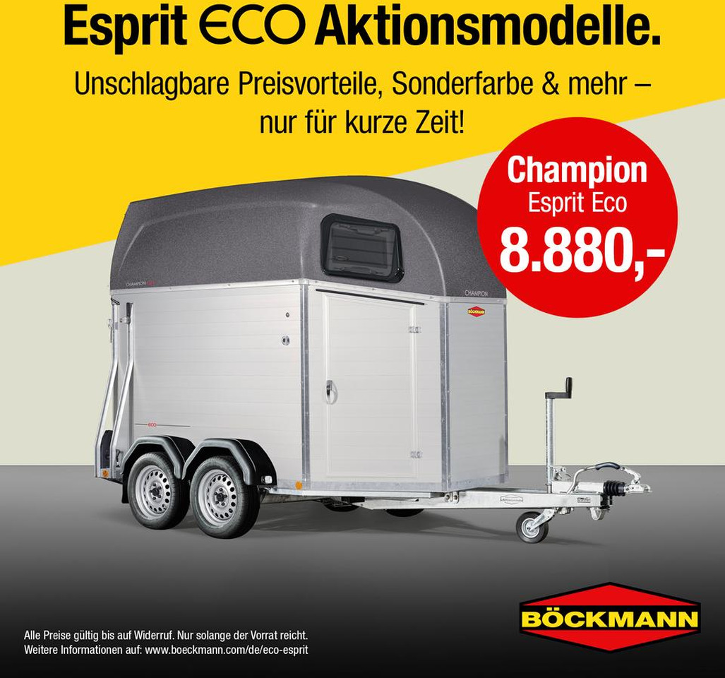 Böckmann Pferdeanhänger Champion Esprit ECO Sattelkammer - Reboque para cavalos: foto 1 Böckmann Pferdeanhänger Champion Esprit ECO Sattelkammer - Reboque para cavalos: foto 1