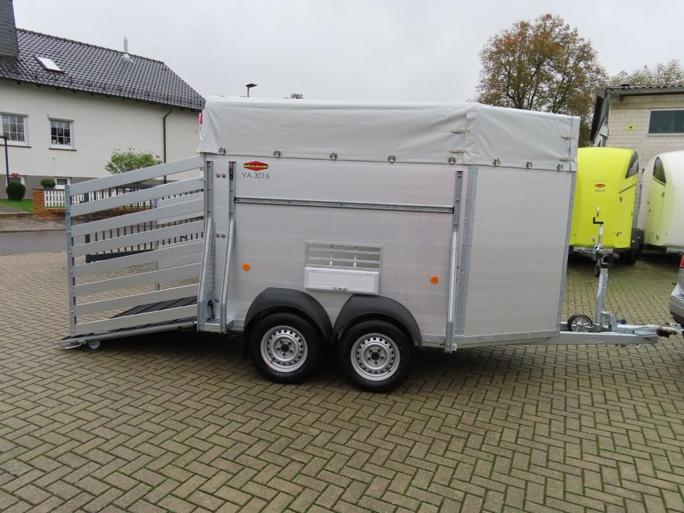 Böckmann Viehanhänger, 2,4 to. Tür/Rampekombi, Humbaur, Fendt - Reboque transporte de gado: foto 2 Böckmann Viehanhänger, 2,4 to. Tür/Rampekombi, Humbaur, Fendt - Reboque transporte de gado: foto 2