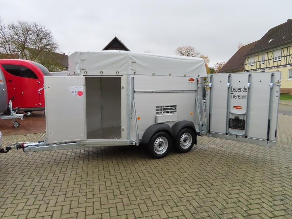Böckmann Viehanhänger, 2,4 to. Tür/Rampekombi, Humbaur, Fendt - Reboque transporte de gado: foto 1 Böckmann Viehanhänger, 2,4 to. Tür/Rampekombi, Humbaur, Fendt - Reboque transporte de gado: foto 1