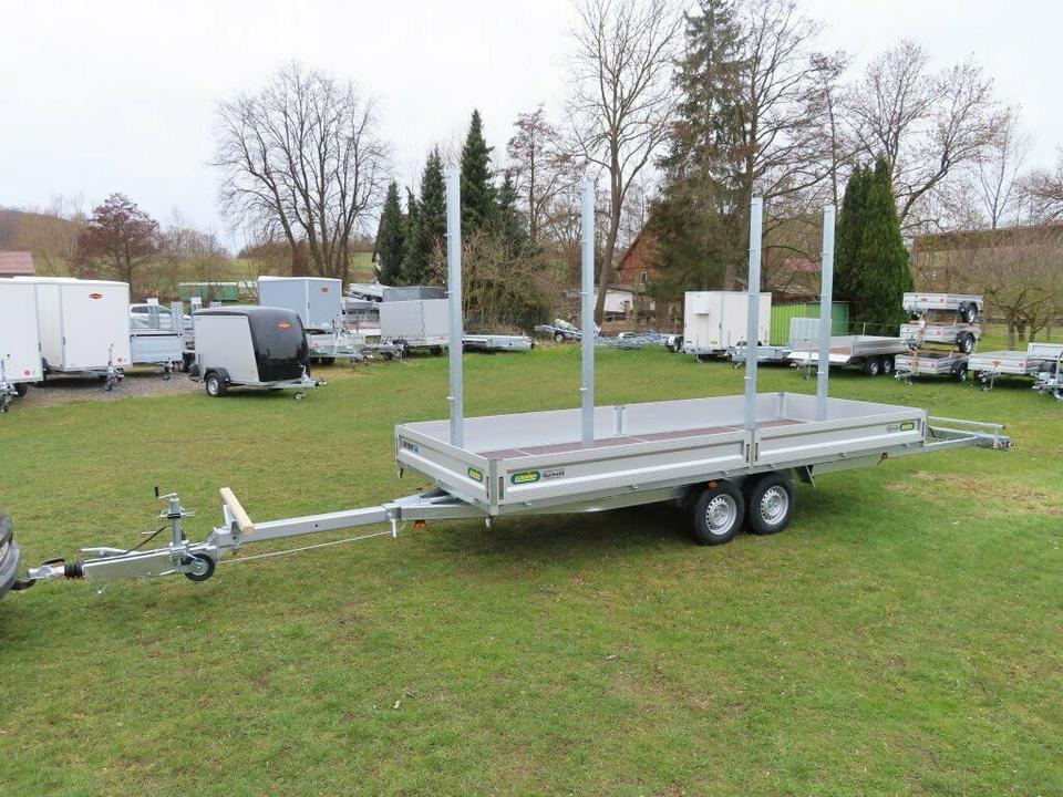 Langmaterialanhänger Unsinn LM 3554-14-2040 Deichsel ausziehbar - Reboque plataforma/ Caixa aberta: foto 2 Langmaterialanhänger Unsinn LM 3554-14-2040 Deichsel ausziehbar - Reboque plataforma/ Caixa aberta: foto 2