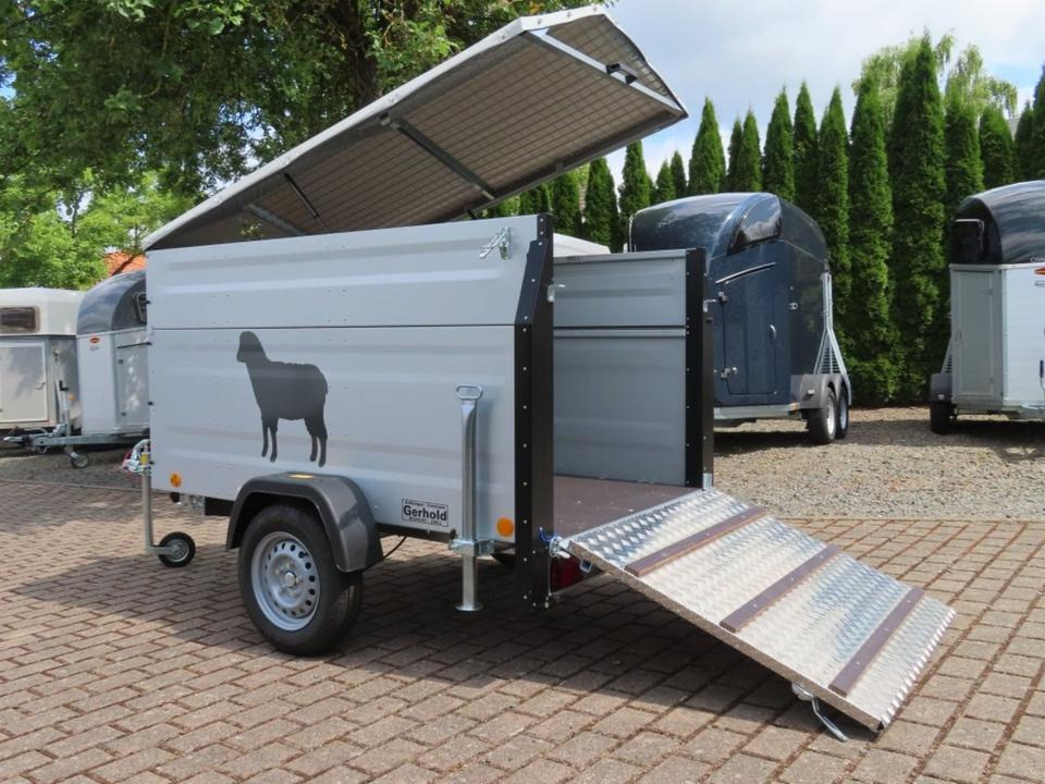 TPV Kleinviehanhänger 1,0t Flügeltür Viehanhänger Ziegen Schafe - Reboque transporte de gado: foto 1 TPV Kleinviehanhänger 1,0t Flügeltür Viehanhänger Ziegen Schafe - Reboque transporte de gado: foto 1