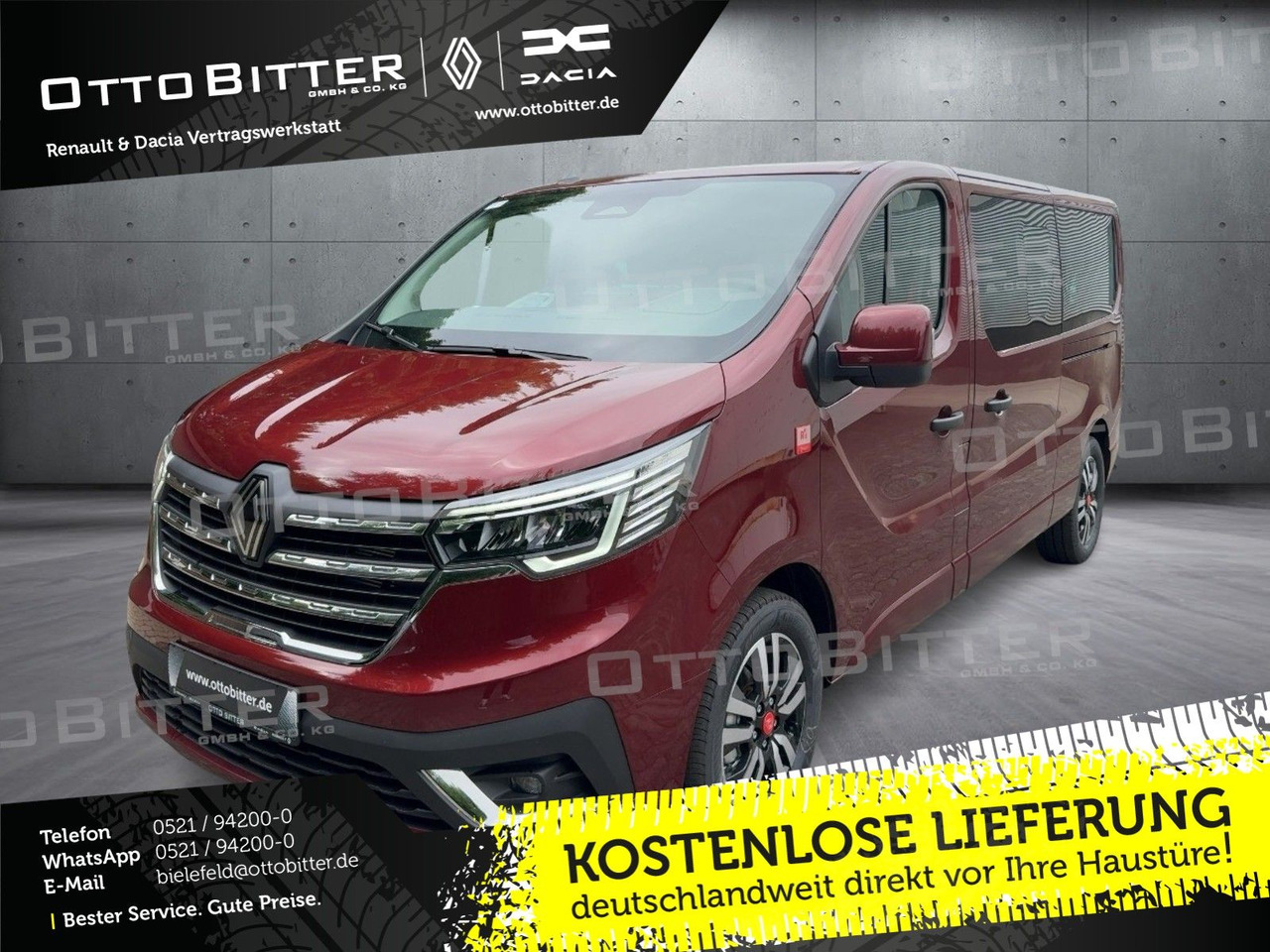 Renault Trafic Grand RED EDITION L2H1 dCi150 9-AUTOMATIK - Furgão de passageiros: foto 1 Renault Trafic Grand RED EDITION L2H1 dCi150 9-AUTOMATIK - Furgão de passageiros: foto 1