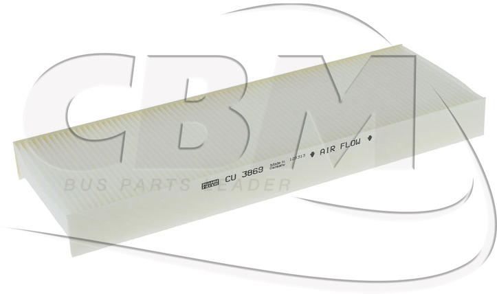 MANN FILTER CABIN AIR FILTER - WABCO ISRI (4613070022 | 4259401) - Filtro de cabine para Ônibus: foto 1 MANN FILTER CABIN AIR FILTER - WABCO ISRI (4613070022 | 4259401) - Filtro de cabine para Ônibus: foto 1
