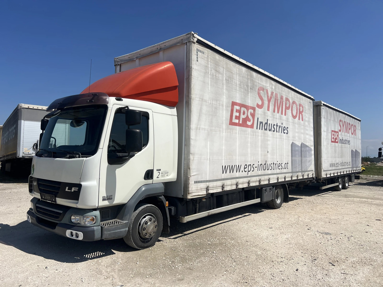 Daf Fa 7.85м., Euro5, Щора, Композиция, Mega, Внос - Camião de lona: foto 1 Daf Fa 7.85м., Euro5, Щора, Композиция, Mega, Внос - Camião de lona: foto 1