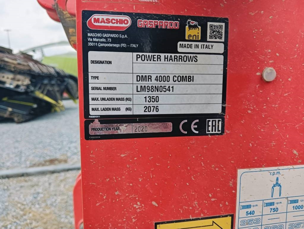 Maschio DMR 4000 - Grade: foto 3 Maschio DMR 4000 - Grade: foto 3