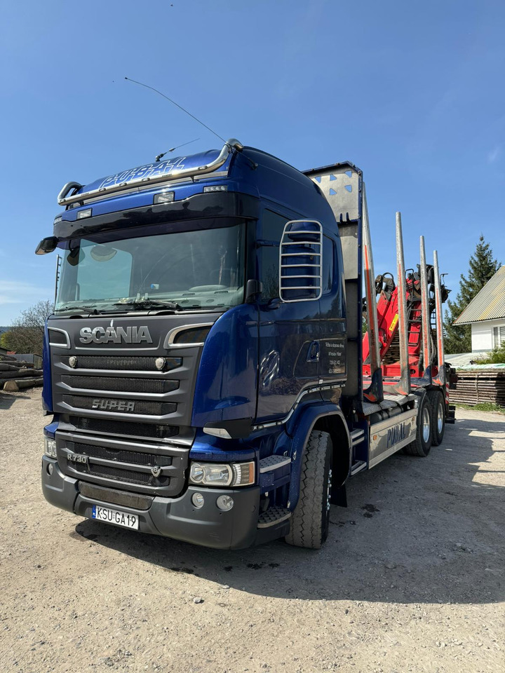 SCANIA R730 - Camião de transporte de madeira, Camião grua: foto 5 SCANIA R730 - Camião de transporte de madeira, Camião grua: foto 5