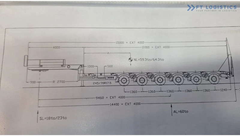 Faymonville FAYMONVILLE STZ-6WAU – 6 AXLES – 92.2T GVW – 73T PAYLOAD – HYDRAULIC RAMPS – EXCELLENT CONDITION! - Semi-reboque baixa: foto 2 Faymonville FAYMONVILLE STZ-6WAU – 6 AXLES – 92.2T GVW – 73T PAYLOAD – HYDRAULIC RAMPS – EXCELLENT CONDITION! - Semi-reboque baixa: foto 2