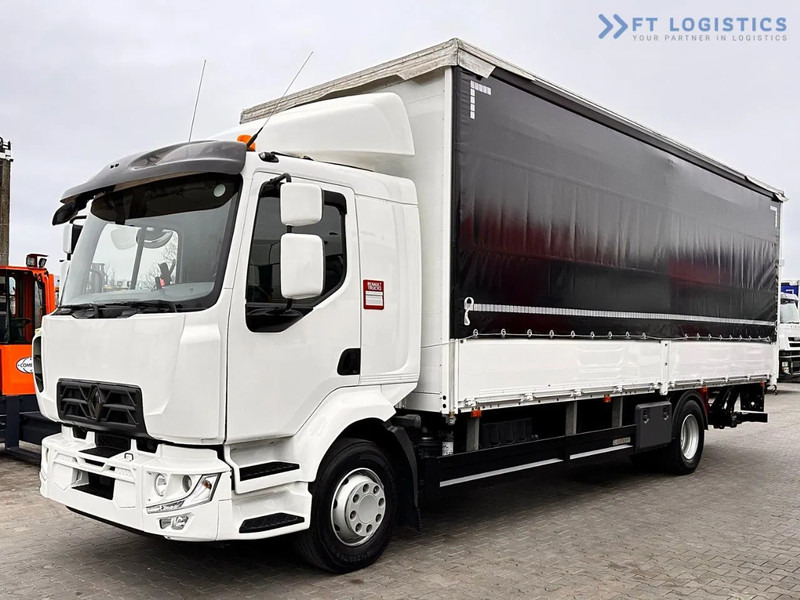 Renault Midlum 250 Renault D 250 / AUTOMATIC / 4X2 / 18 PALLETS / TAIL LIFT / SIDE BOARDS / curtainsider truck - Camião de lona: foto 1 Renault Midlum 250 Renault D 250 / AUTOMATIC / 4X2 / 18 PALLETS / TAIL LIFT / SIDE BOARDS / curtainsider truck - Camião de lona: foto 1