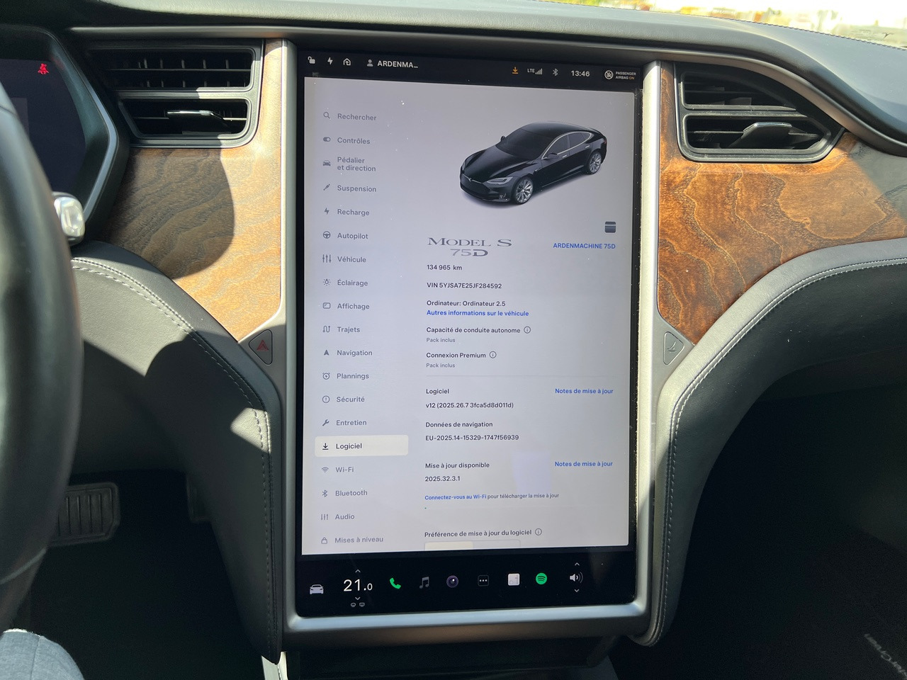 TESLA Model S 75D -Capacité de conduite autonome – Phase 2 – 93% SOH - Sedan: foto 4 TESLA Model S 75D -Capacité de conduite autonome – Phase 2 – 93% SOH - Sedan: foto 4