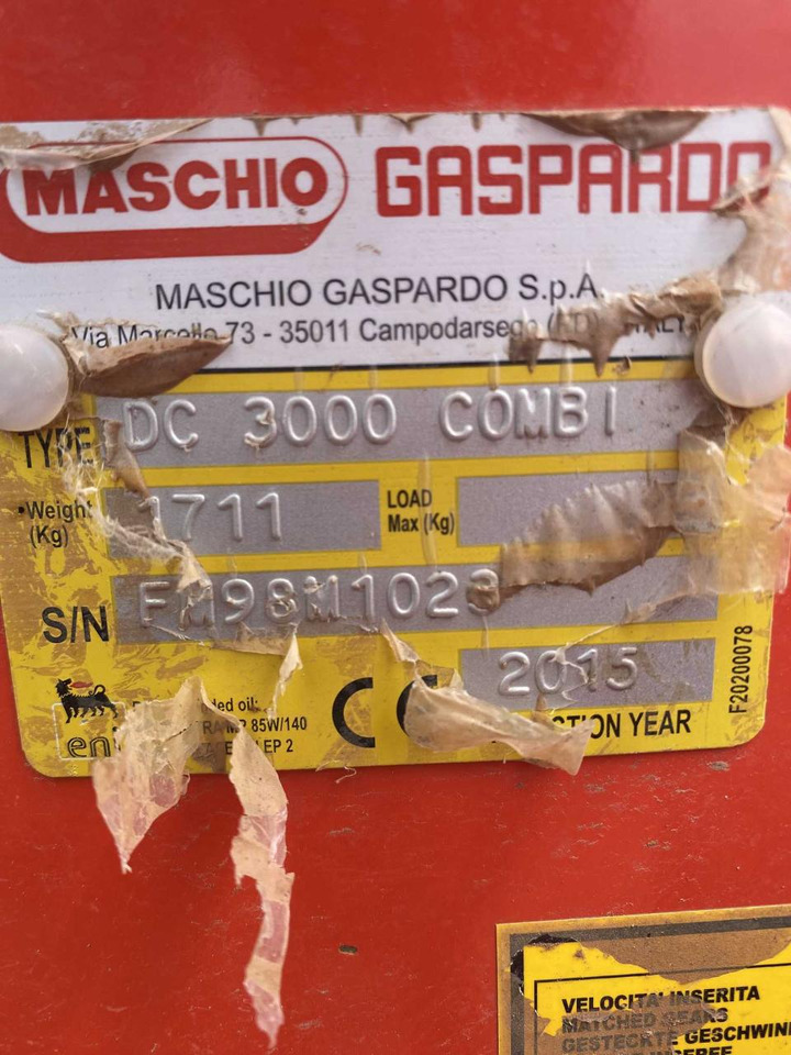 Maschio DC 3000 Drago - Maquina para lavrar a terra: foto 5 Maschio DC 3000 Drago - Maquina para lavrar a terra: foto 5