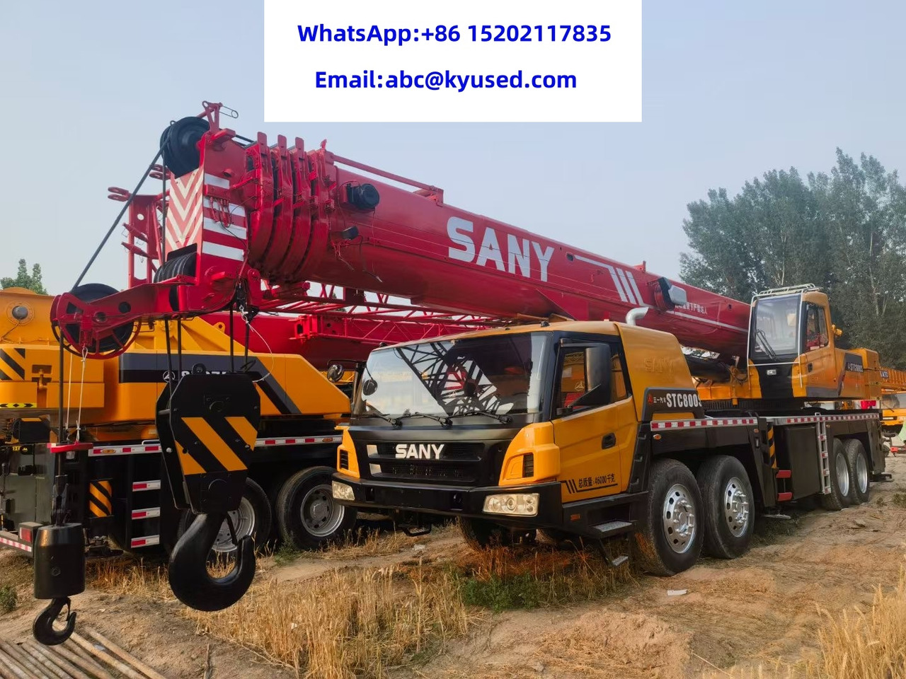 SANY STC800 STC750S STC500S STC1000 STC1600 STC1800 80 TON TRUCK CRANE - Grua móvel: foto 1 SANY STC800 STC750S STC500S STC1000 STC1600 STC1800 80 TON TRUCK CRANE - Grua móvel: foto 1