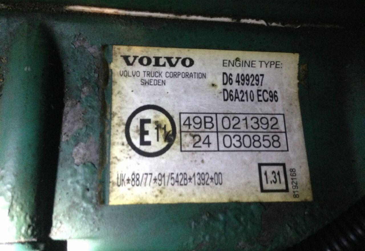 Volvo FL 612 D6A 210 E2 Volvo FL - Motor para Camião: foto 2 Volvo FL 612 D6A 210 E2 Volvo FL - Motor para Camião: foto 2