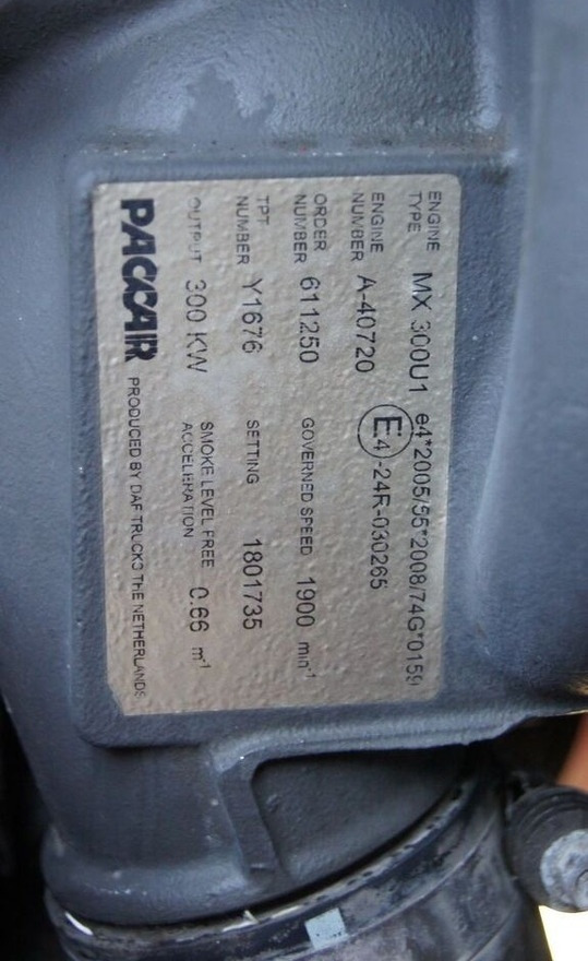 Motor para Camião DAF Paccar MX-300 S1 DAF XF 105, CF 85: foto 6