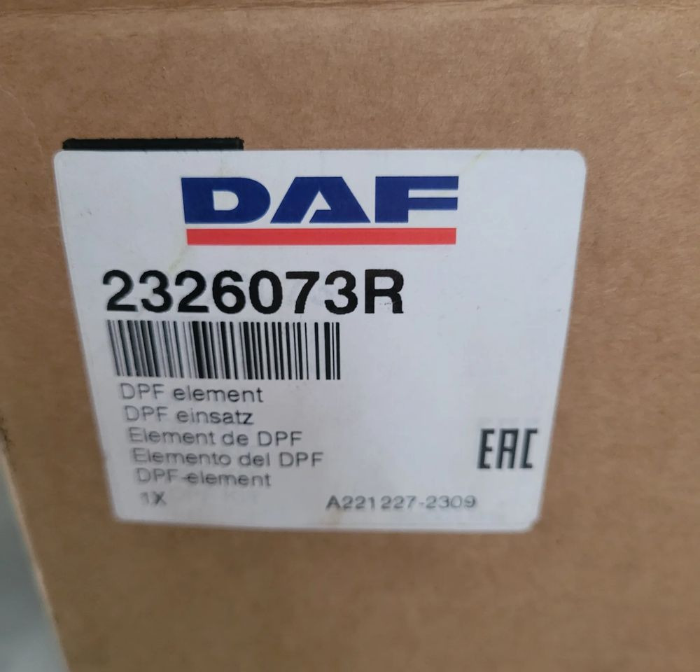 DPF DAF XF CF E6. 2326073 ORYGINAŁ CHWALIM116 - Sistema de escape para Camião: foto 4 DPF DAF XF CF E6. 2326073 ORYGINAŁ CHWALIM116 - Sistema de escape para Camião: foto 4