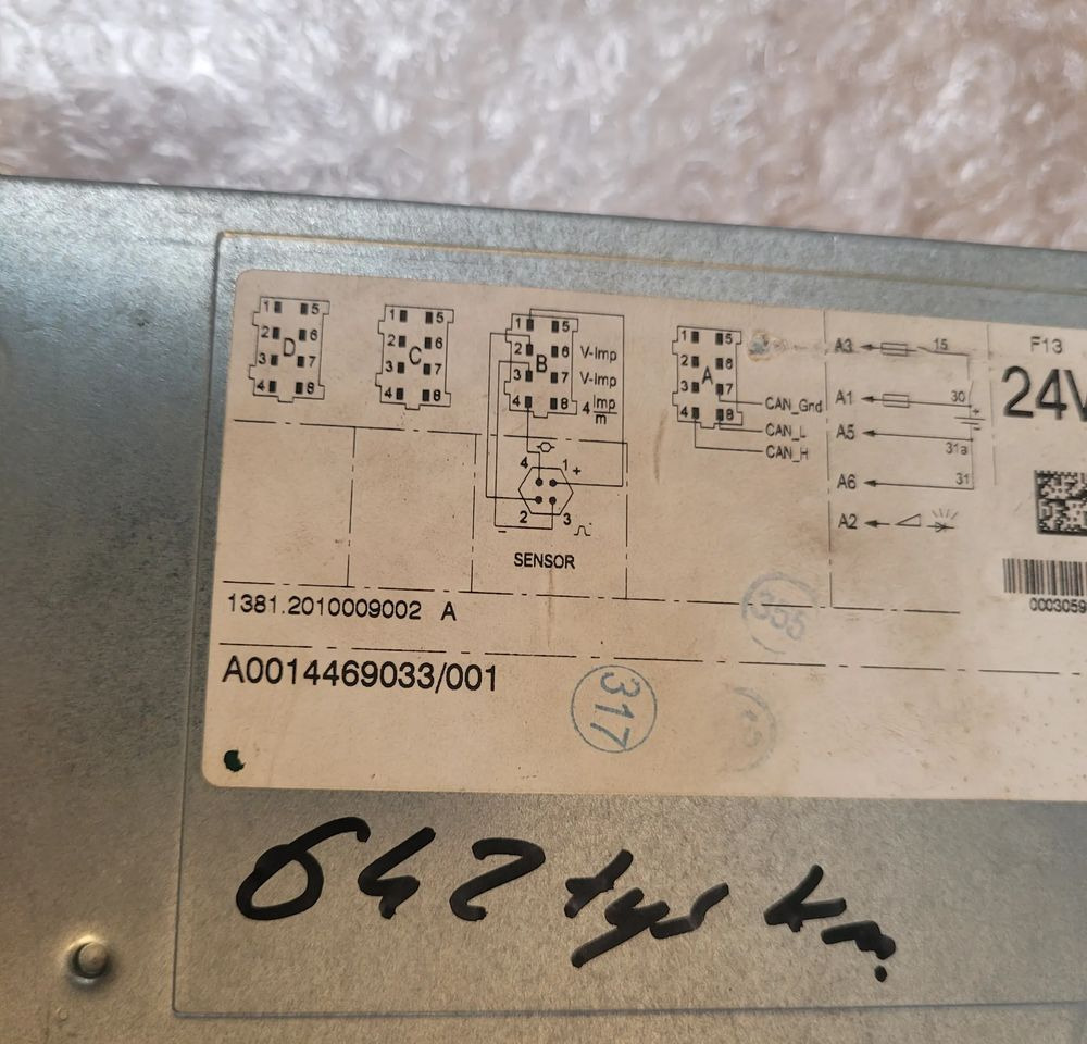 TACHOGRAF MERCEDES ACTROS A0014469033 R.2.0 - Tacógrafo para Camião: foto 2 TACHOGRAF MERCEDES ACTROS A0014469033 R.2.0 - Tacógrafo para Camião: foto 2