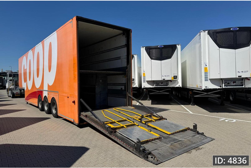 BURGERS Double-Deck / Steering axle / Tail lift - Semi-reboque furgão: foto 2 BURGERS Double-Deck / Steering axle / Tail lift - Semi-reboque furgão: foto 2