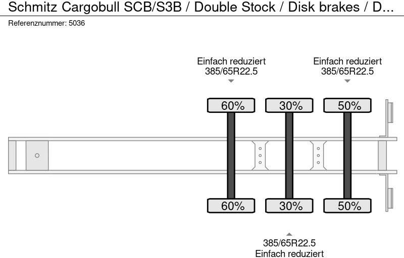 Semi-reboque furgão Schmitz Cargobull SCB/S3B / Double Stock / Disk brakes / Damaged: foto 11
