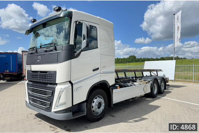 Volvo FH 500 Globetrotter, Euro 6, / 6x2 / Hydraulic body / frame 7.4 m / Tail lift - Camião transportador de contêineres/ Caixa móvel: foto 1 Volvo FH 500 Globetrotter, Euro 6, / 6x2 / Hydraulic body / frame 7.4 m / Tail lift - Camião transportador de contêineres/ Caixa móvel: foto 1