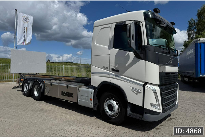 Volvo FH 500 Globetrotter, Euro 6, / 6x2 / Hydraulic body / frame 7.4 m / Tail lift - Camião transportador de contêineres/ Caixa móvel: foto 4 Volvo FH 500 Globetrotter, Euro 6, / 6x2 / Hydraulic body / frame 7.4 m / Tail lift - Camião transportador de contêineres/ Caixa móvel: foto 4