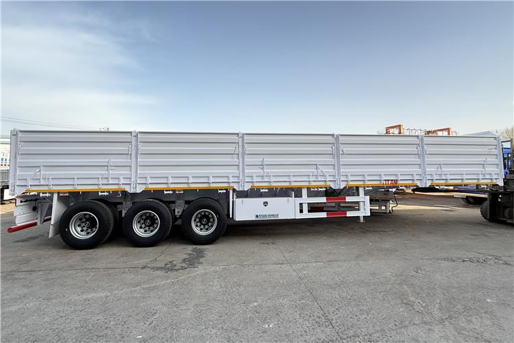TITAN 2025 New 60 Ton Dropside Wall Trailer for Sale In Zimbabwe - Semi-reboque plataforma/ Caixa aberta: foto 5 TITAN 2025 New 60 Ton Dropside Wall Trailer for Sale In Zimbabwe - Semi-reboque plataforma/ Caixa aberta: foto 5