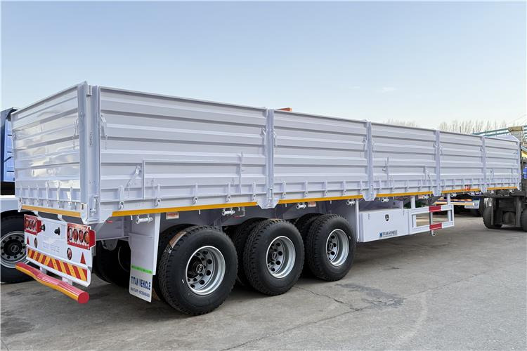 TITAN 2025 New 60 Ton Dropside Wall Trailer for Sale In Zimbabwe - Semi-reboque plataforma/ Caixa aberta: foto 2 TITAN 2025 New 60 Ton Dropside Wall Trailer for Sale In Zimbabwe - Semi-reboque plataforma/ Caixa aberta: foto 2