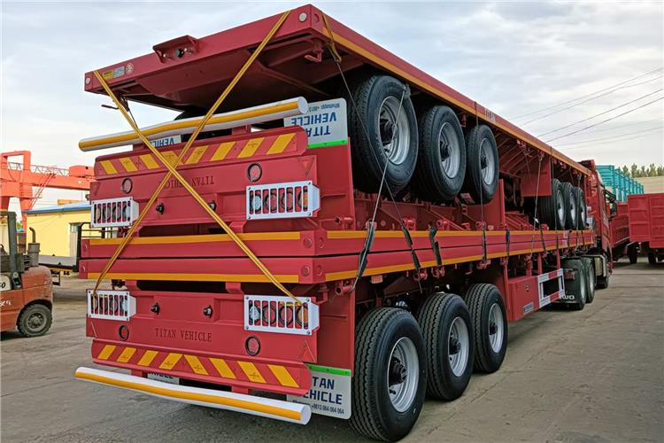 TITAN 2025 New China Flatbed Trailer with Single Tires In Kenya - Semi-reboque chassi: foto 5 TITAN 2025 New China Flatbed Trailer with Single Tires In Kenya - Semi-reboque chassi: foto 5