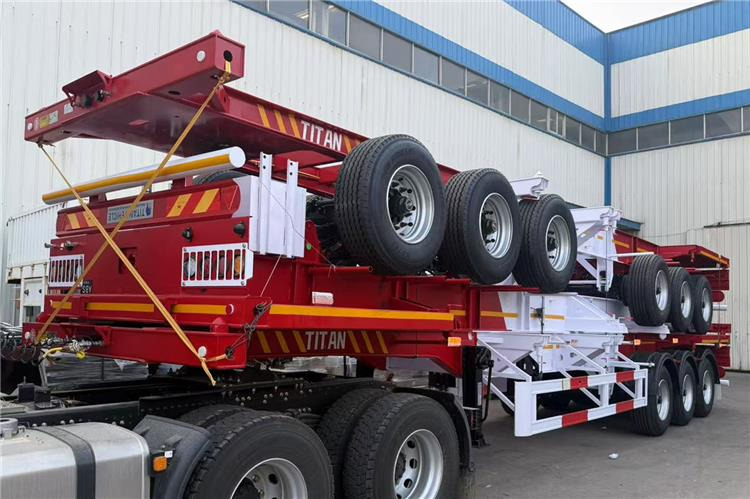 TITAN 3 Axle 40ft Container Chassis Trailer for Sale In Guam - Semi-reboque chassi: foto 4 TITAN 3 Axle 40ft Container Chassis Trailer for Sale In Guam - Semi-reboque chassi: foto 4