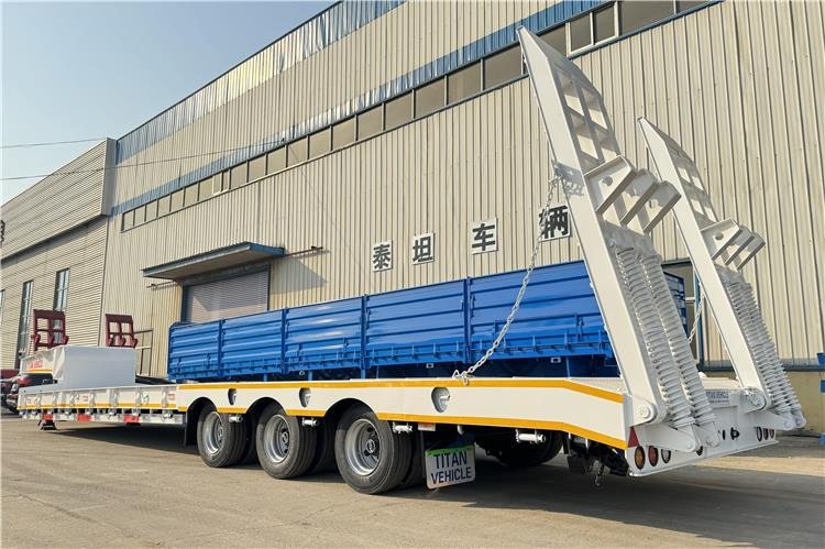 TITAN 3 Axle 80 Ton Lowbed Semi Trailer for Sale In Philippines - Semi-reboque baixa: foto 2 TITAN 3 Axle 80 Ton Lowbed Semi Trailer for Sale In Philippines - Semi-reboque baixa: foto 2