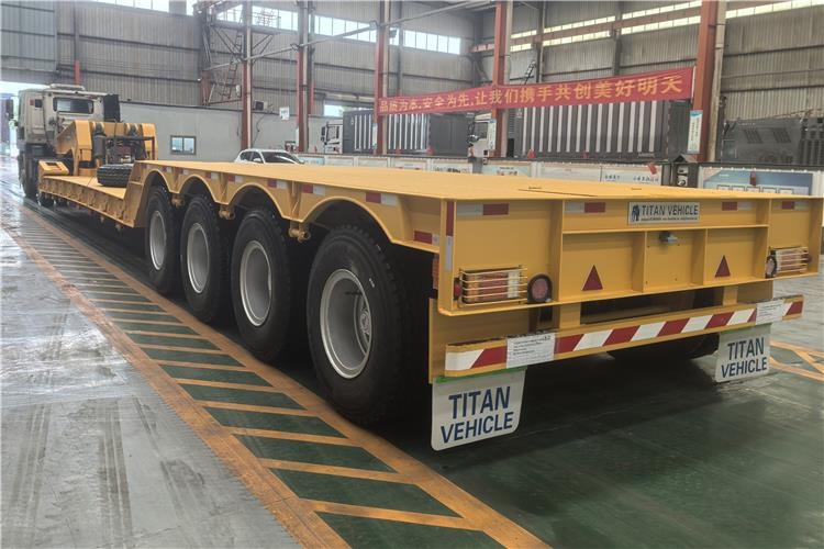TITAN 4 Axle 100 Ton Removable Gooseneck Trailer for Sale in PNG - Semi-reboque baixa: foto 2 TITAN 4 Axle 100 Ton Removable Gooseneck Trailer for Sale in PNG - Semi-reboque baixa: foto 2