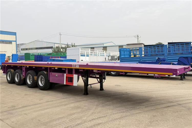 TITAN 4 Axle 40ft Flatbed Semi Trailer for Sale In Guam - Semi-reboque plataforma/ Caixa aberta: foto 5 TITAN 4 Axle 40ft Flatbed Semi Trailer for Sale In Guam - Semi-reboque plataforma/ Caixa aberta: foto 5
