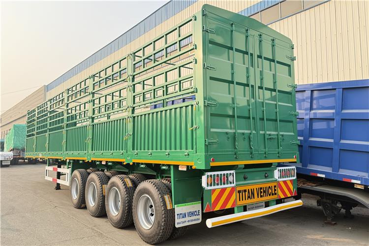 TITAN 4 Axle 80 Ton Livestock Semi Trailer for Sale In Sudan - Semi-reboque transporte de gado: foto 2 TITAN 4 Axle 80 Ton Livestock Semi Trailer for Sale In Sudan - Semi-reboque transporte de gado: foto 2