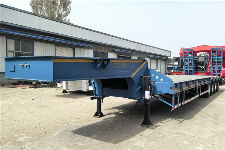 TITAN 4 Axle Extendable Low Bed Trailer for Sale In Nigeria - Semi-reboque baixa: foto 3 TITAN 4 Axle Extendable Low Bed Trailer for Sale In Nigeria - Semi-reboque baixa: foto 3