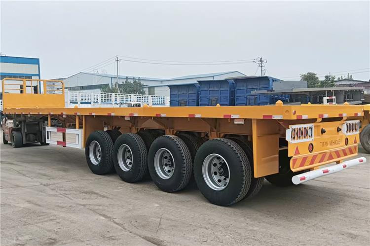 TITAN 4 Axle Flatbed Trailer for Sale Price In Senegal - Semi-reboque plataforma/ Caixa aberta: foto 2 TITAN 4 Axle Flatbed Trailer for Sale Price In Senegal - Semi-reboque plataforma/ Caixa aberta: foto 2