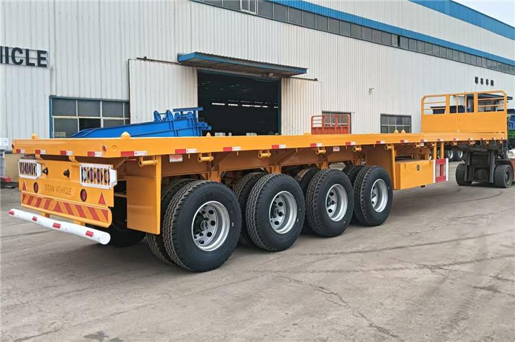 TITAN 4 Axle Flatbed Trailer for Sale Price In Senegal - Semi-reboque plataforma/ Caixa aberta: foto 1 TITAN 4 Axle Flatbed Trailer for Sale Price In Senegal - Semi-reboque plataforma/ Caixa aberta: foto 1