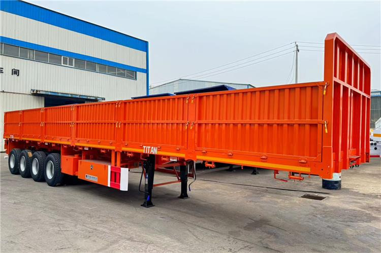 TITAN 4 Axle Trailers With Side Walls for Sale In Malawi - Semi-reboque plataforma/ Caixa aberta: foto 2 TITAN 4 Axle Trailers With Side Walls for Sale In Malawi - Semi-reboque plataforma/ Caixa aberta: foto 2